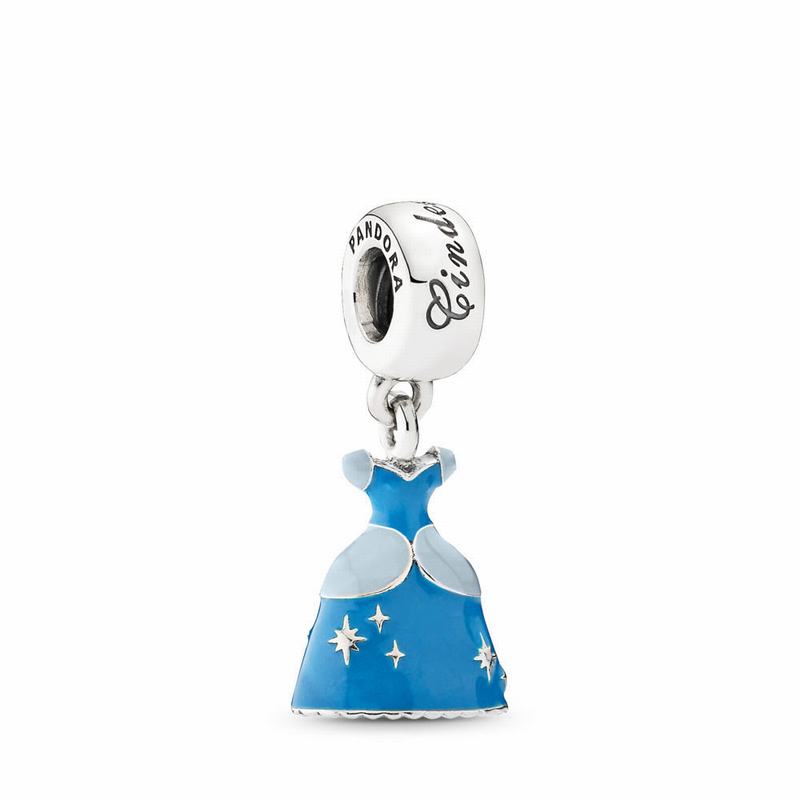 Pandora Disney Cinderella's Dress Dangle Charm Online NZ, Sterling Silver (064718-YUP)